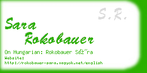 sara rokobauer business card